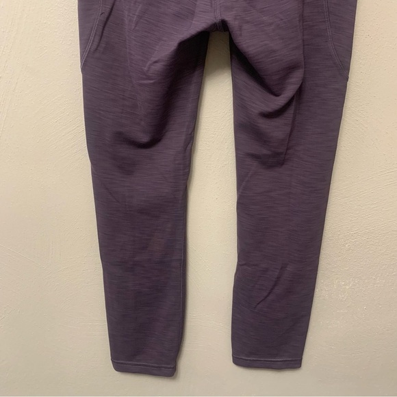 Lululemon Invigorate High-Rise Crop 23" in Heathered Black Currant Purple Size 4 - Picture 6 of 14
